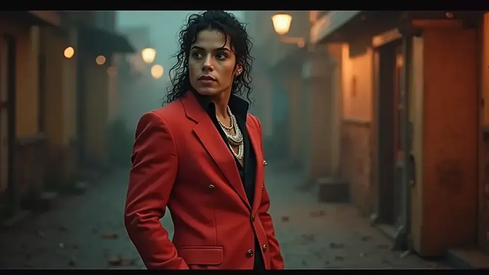 Como o figurino do filme de Michael Jackson foi recriado