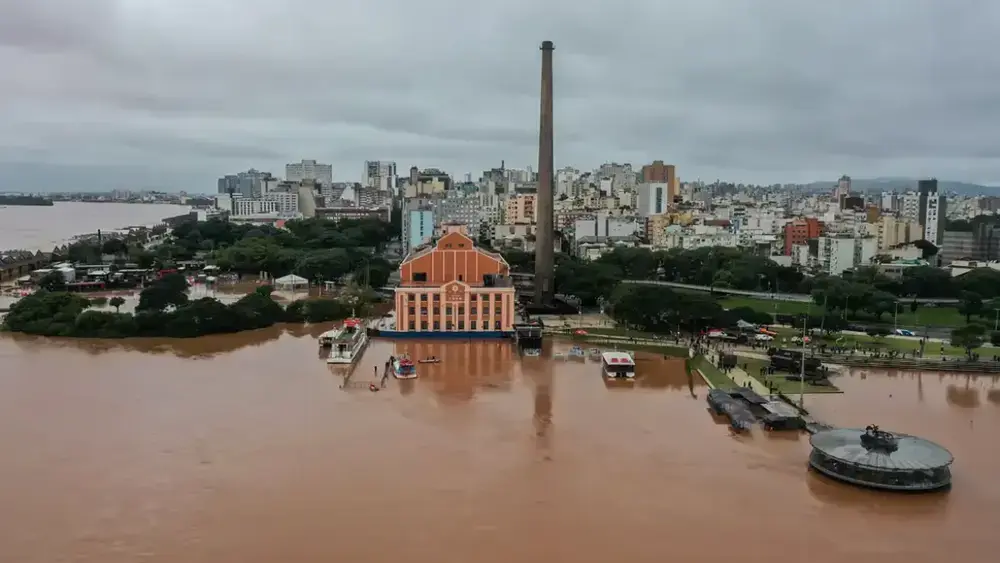 Guaíba pode atingir cota de alerta até sexta-feira em Porto Alegre