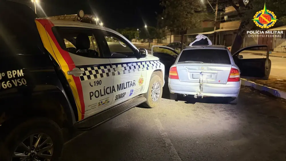 Perseguição em Ceilândia termina com 5 detidos e menor ferido