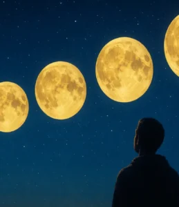 Sonhar com 5 luas no céu: sinais intensos e sensibilidade espiritual