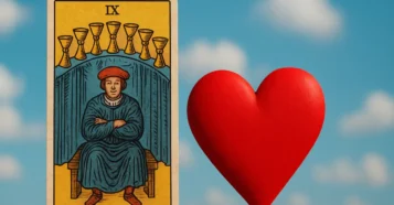 Sonhar com 9 de copas: desejo do coração, sorte e espiritualidade