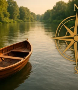 Sonhar navegando no rio: fluxo da vida, emoções e direção