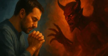 Sonhar orando e repreendendo o mal: batalha espiritual e proteção